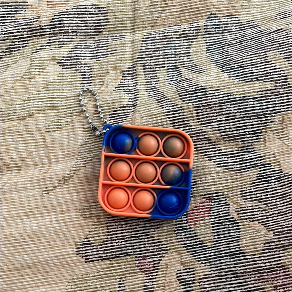 Orange And Blue Pop It Keychain
